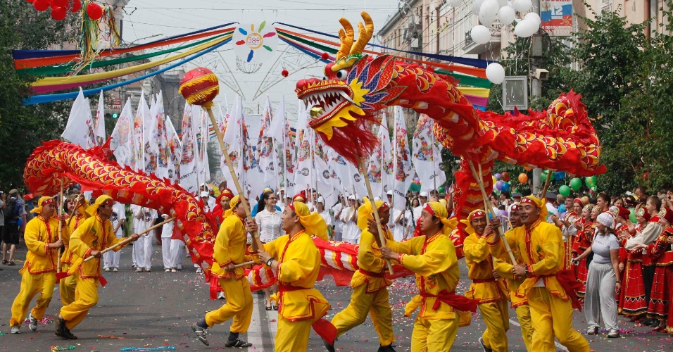 La danza del drago nel Capodanno cinese